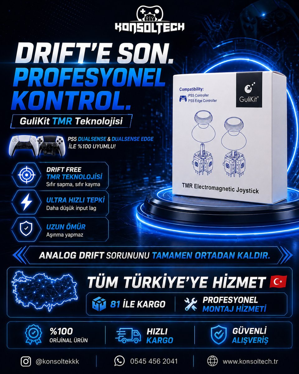 GuliKit TMR manyetik sensör modülü